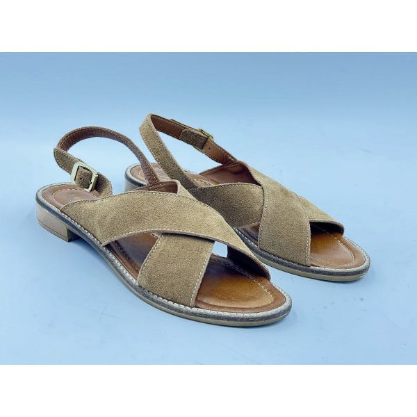 LILILUCE MARTINES Mika Croisé Cuir Suédé Naturel