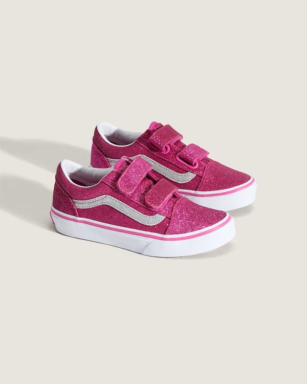 VANS Old Skool V Glitter Raspberry Rose