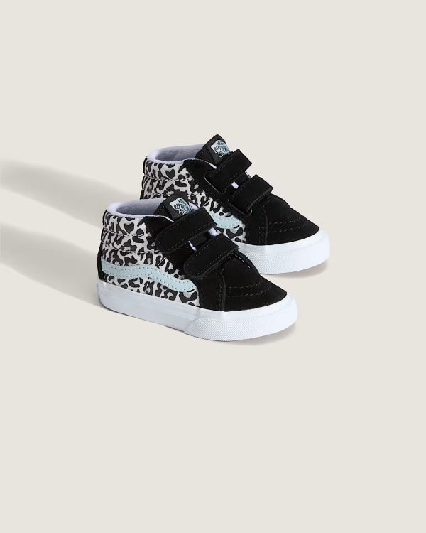 VANS Sk8 Mid Reissue V Leopard Glitter Pastel Blue