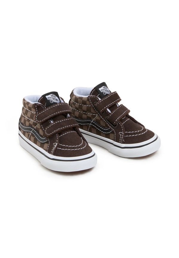 VANS Sk8 Mid Reissue V Tonal Checkerboard Brown