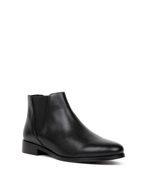 BOBBIES Chelsea Cuir Agneau Noir Passion