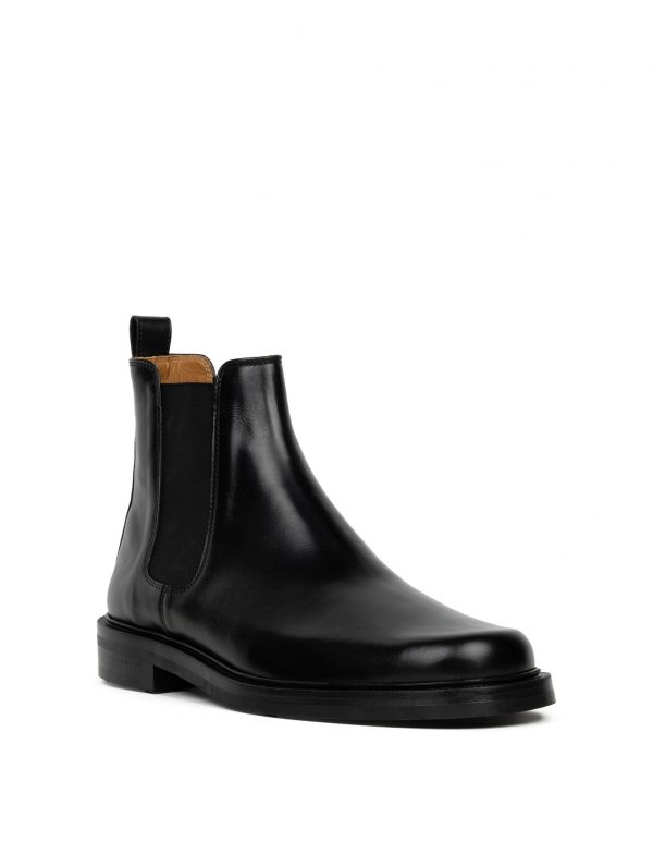 BOBBIES Grant Cuir Noir Intense