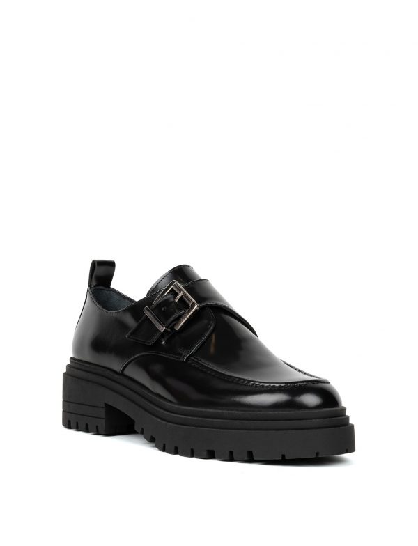 BOBBIES Nicola Cuir Glacé Noir