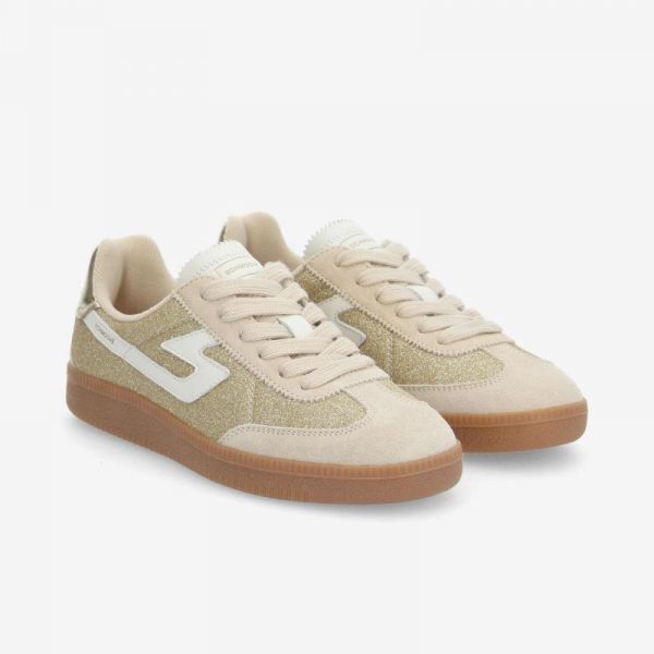 SCHMOOVE WOMAN Sheffield Jogger W Span Suède Or Beige