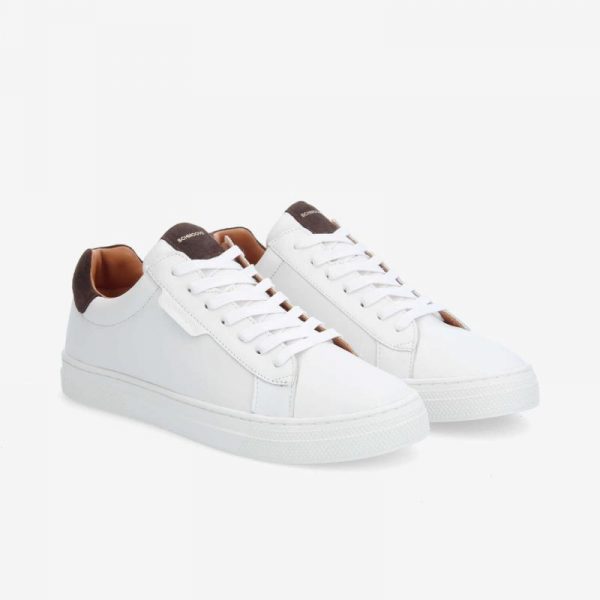 SCHMOOVE Sparkle Sneaker Nappa Blanc Café
