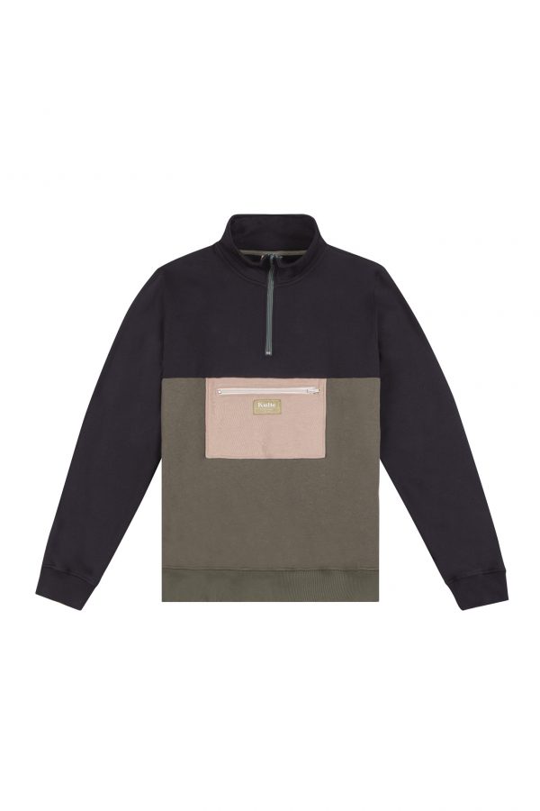KULTE SWEAT Half Smart Kaki