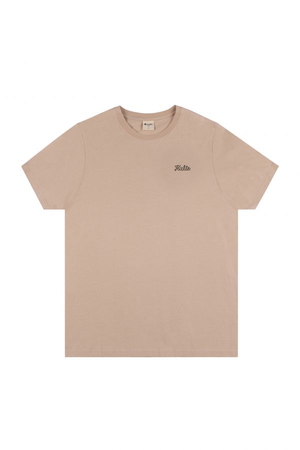 KULTE T-shirt Script Beige