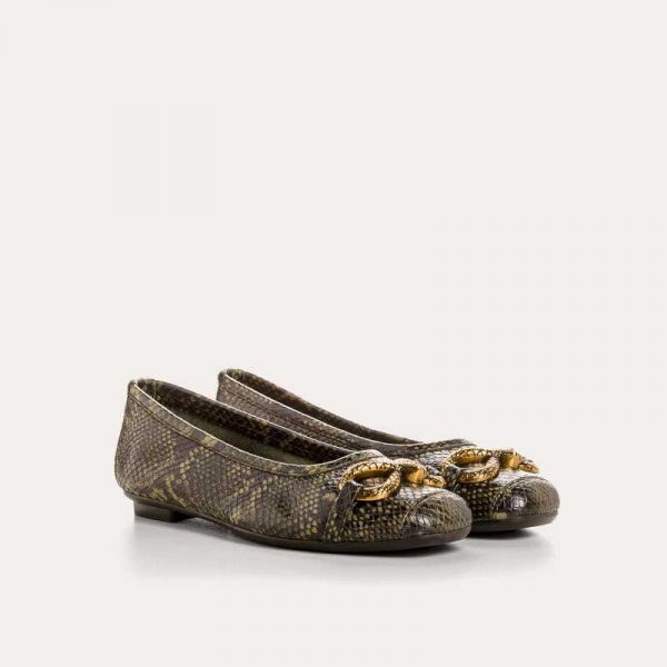 REQIN'S Heve Cuir Python Kaki