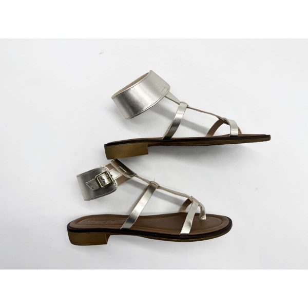 LILILUCE MARTINES Six Spartiate Cuir Platine