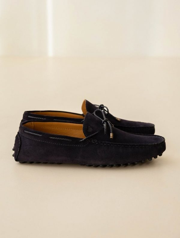BOBBIES Lloyd Cuir Suédé Navy