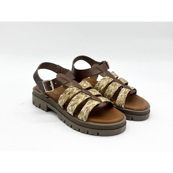 LILILUCE MARTINES Alix Sandale Raphia Naturel