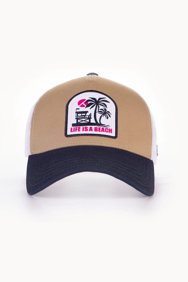 KULTE Cap Motif Life Beige