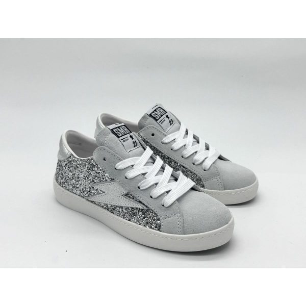 SMR23 Maya D374 Gris Nubuck  Glitter Gris