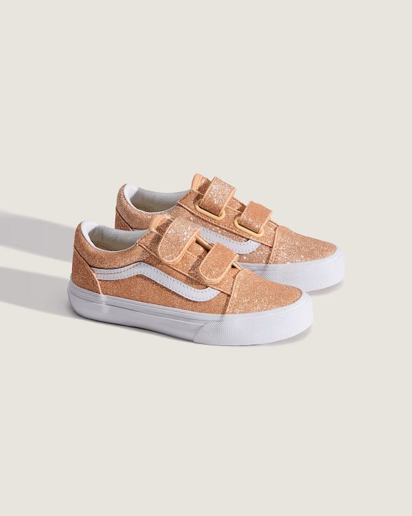 VANS Old Skool V Glitter Apricot Glow