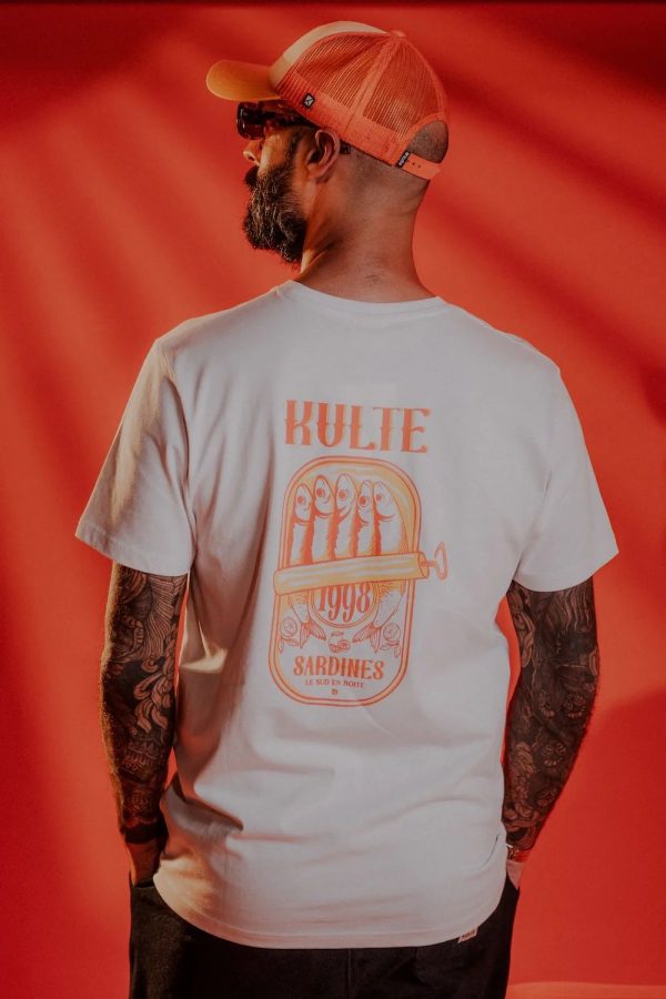 KULTE Tee-Shirt Kulte Sardine 1988 Blanc