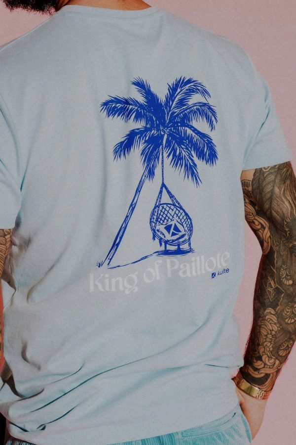 KULTE Tee-Shirt Paillotte Bleu Pastel
