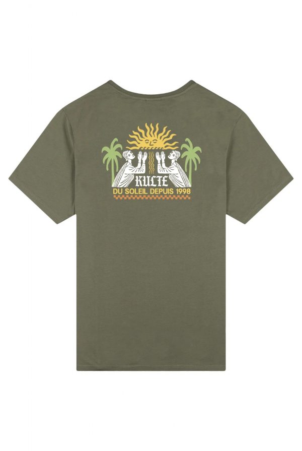 KULTE Tee-Shirt Soleil Kaki
