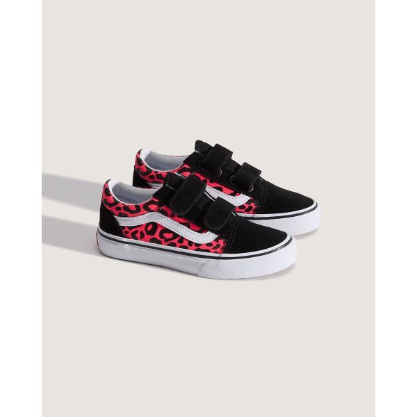 VANS Old Skool V Glitter Léopard Diva Pink