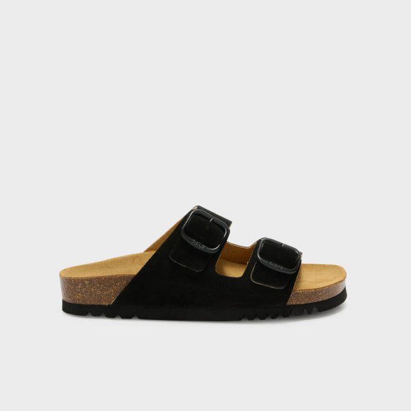 SCHOLL JOSEPHINE Suede Black