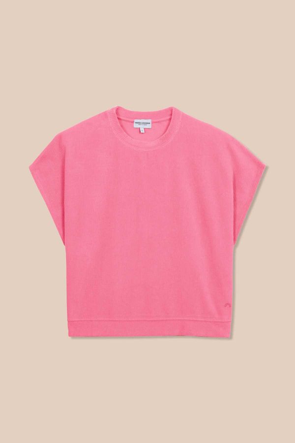 FRENCH DISORDER Sweat Sara Côtelé Bubble Gum