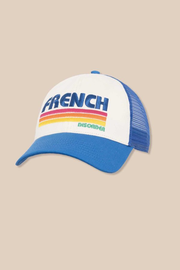 FRENCH DISORDER Trucker Cap Destructurée FD RETRO Bleu Impérial