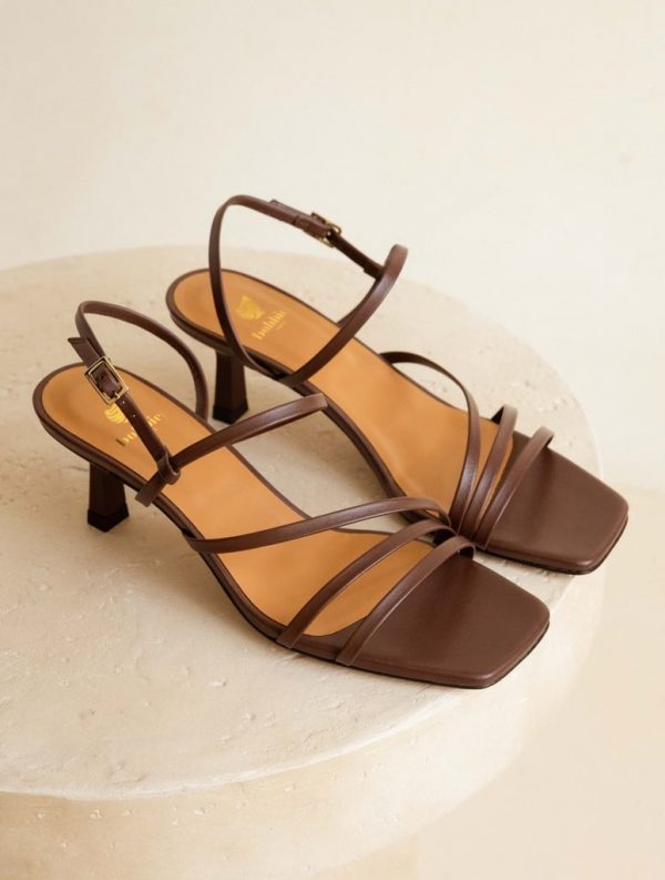 BOBBIES Alix Cuir Agneau Chocolat