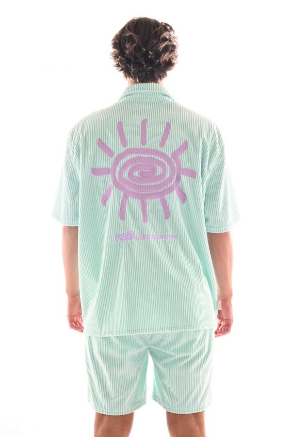 NATIF Chemise Corduroy Del Sol Art Dpt Bleu