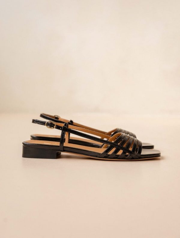 BOBBIES Diana Cuir Vernis Noir Vinyl