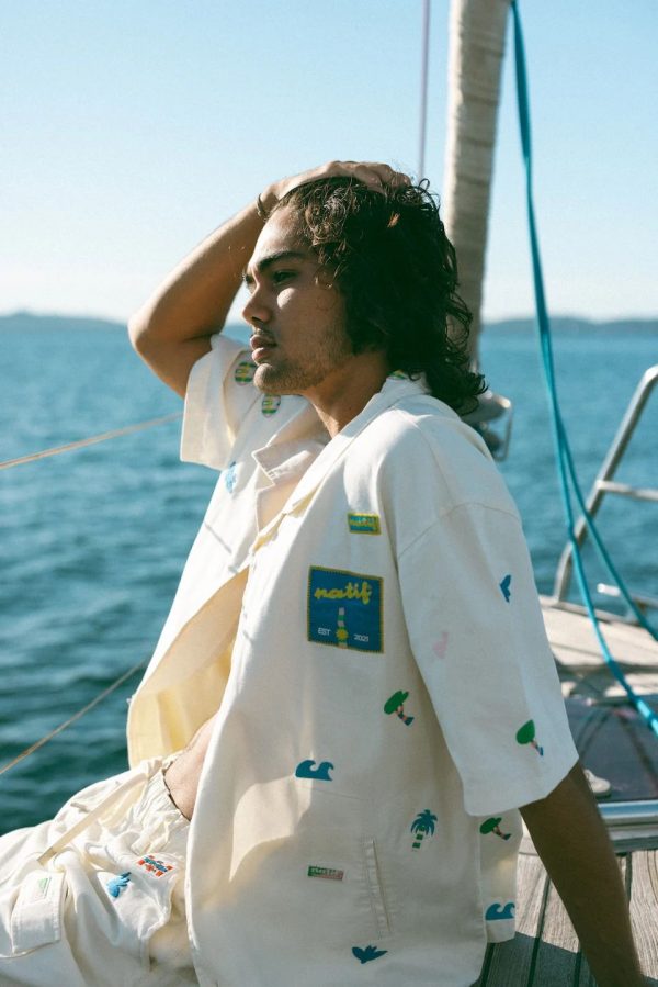 NATIF Overshirt Globe Trotteur Beige