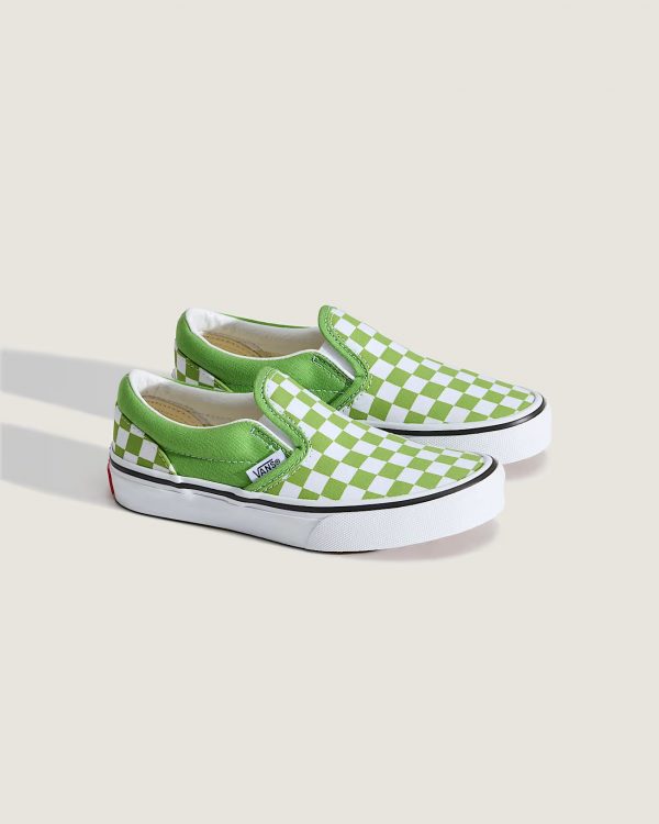 VANS Slip On Checkerboard Lime Burst
