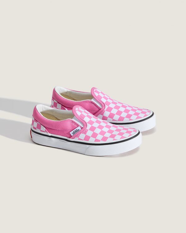 VANS Slip On Checkerboard Color Theory Pink Fizz