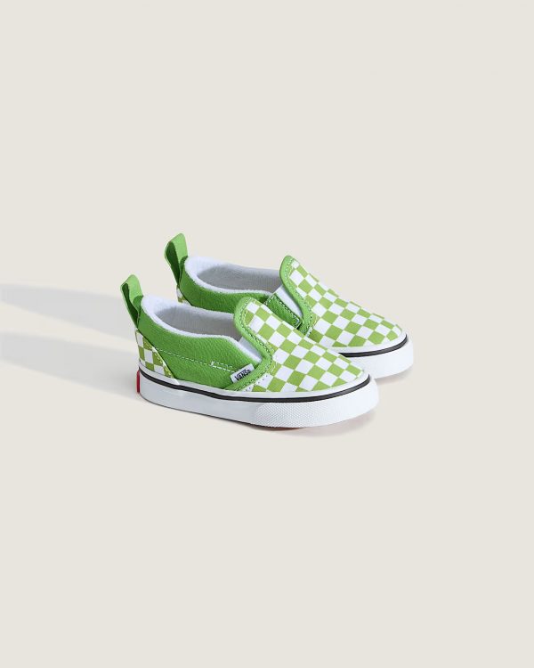 VANS Slip On V Checkerboard Lime Burst