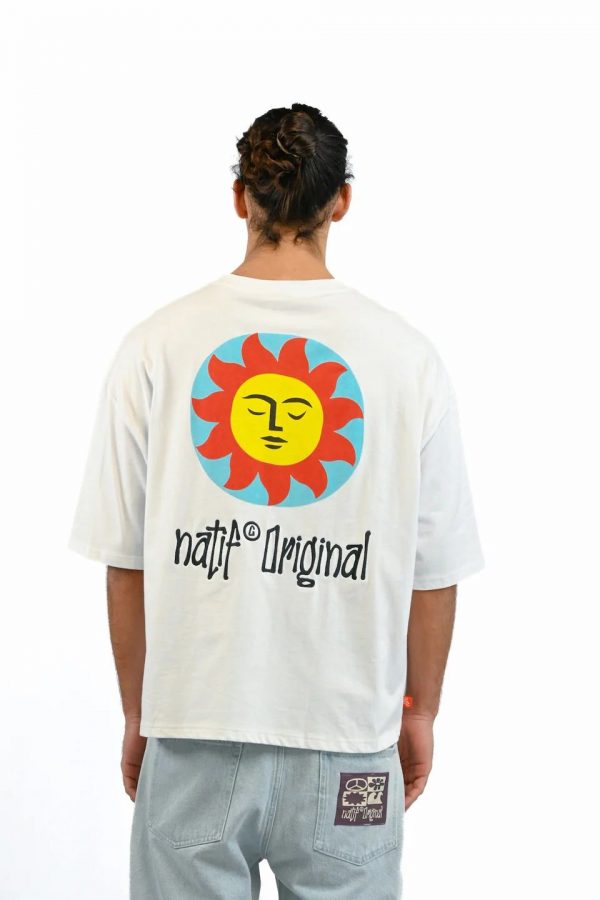 NATIF T-Shirt Sunny Bloom (Loose) Blanc