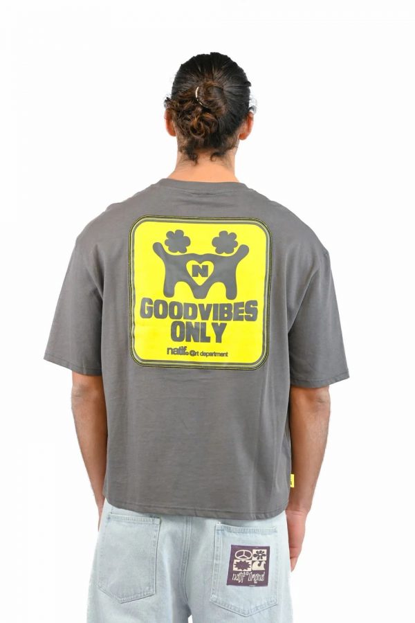 NATIF T-Shirt Goodvibes Only Dpt (Loose) Gris