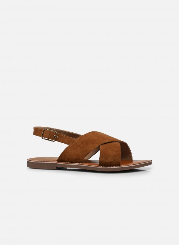 L'ATELIER TROPEZIEN Fanny Suede Tan