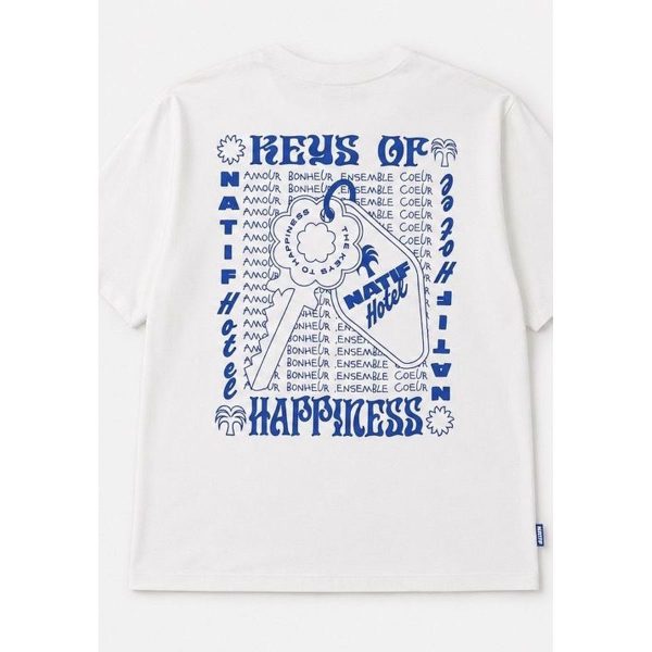 NATIF T-Shirt Keys Of Hapiness Blanc