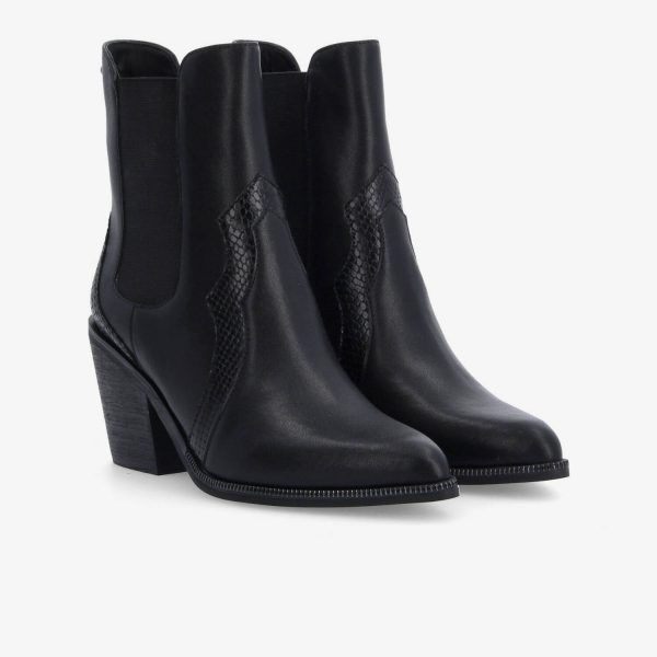 SCHMOOVE WOMAN Léonie Chelsea W Nappa Print Snake Noir