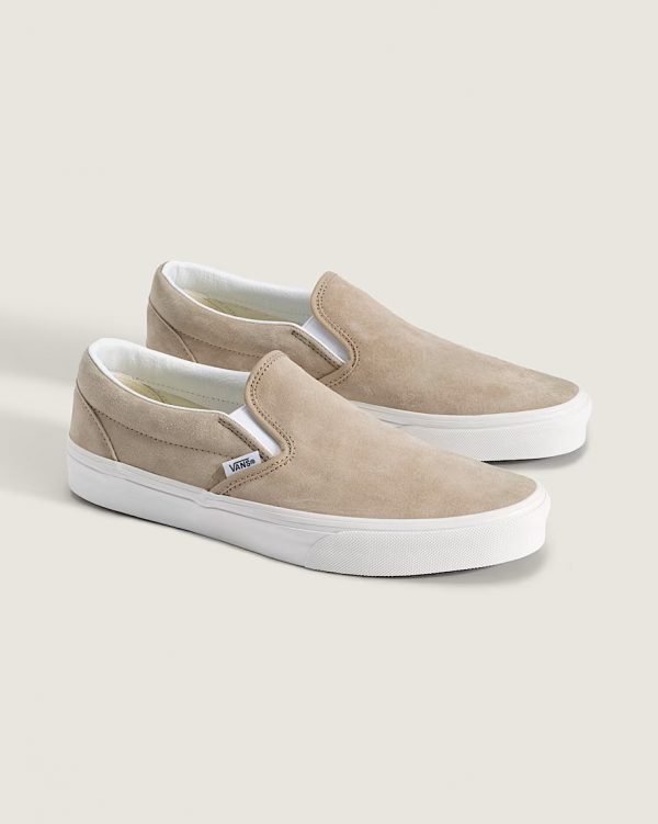 VAN'S Slip on Classic Pig Suède Incense Beige