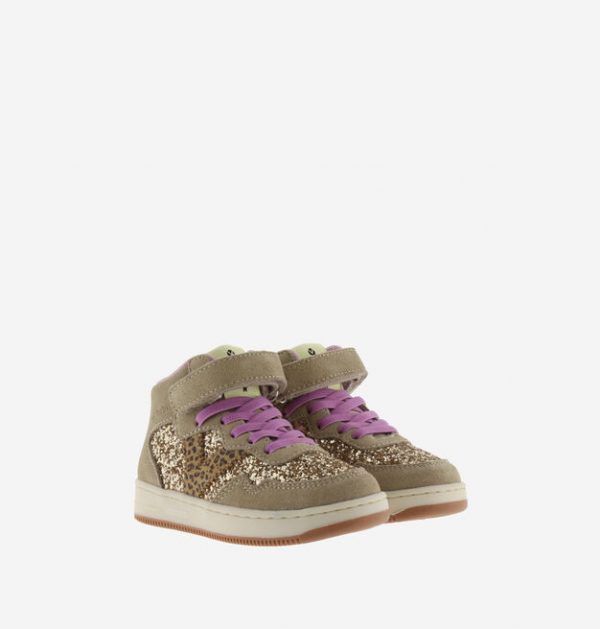 VICTORIA Tiempo Scratch Bottine Cuir Fendu Rosa