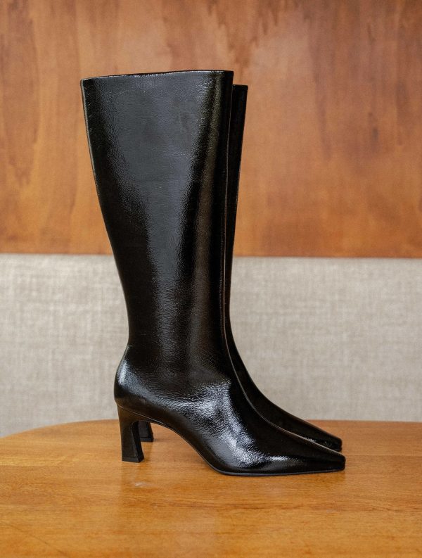 BOBBIES Coline Cuir Noir Vinyl