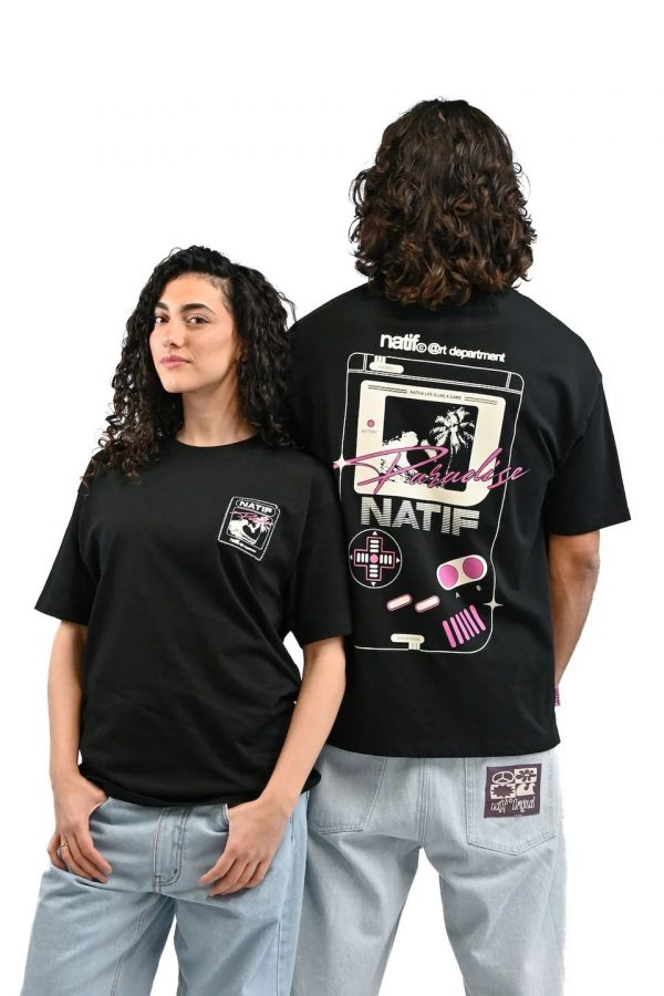 NATIF T-shirt Gameboy Paradise Noir