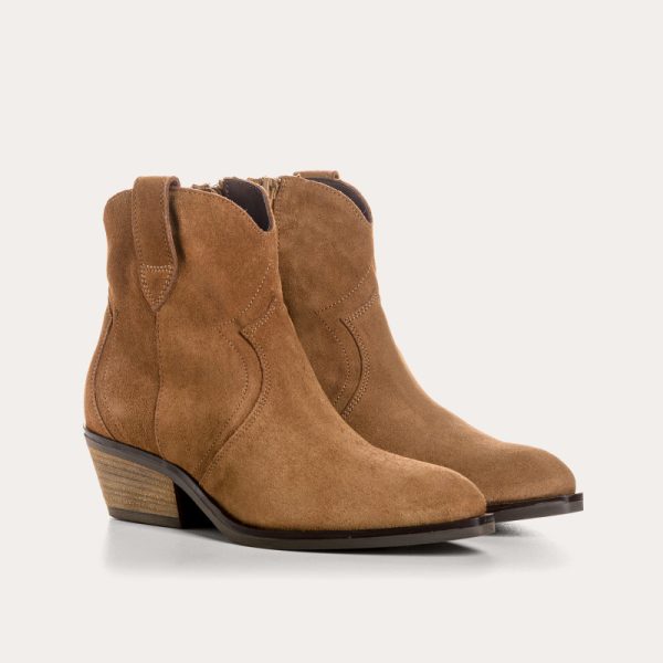 REQIN'S Abigale Velours Huilé Cognac
